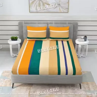 FloralFit Fitted Bedsheet| Matching Pillow Covers | Elasticated Corners