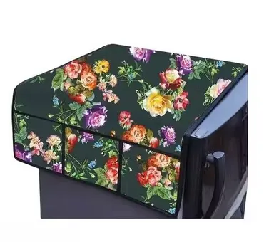 Trimly PVC Fridge Top Cover | 6 Pockets Durable & Stylish thumbnail 0