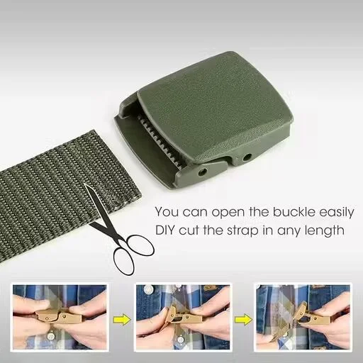 Adjustable Nylon Belt | Non-Metal Buckle | Lightweight & Durable | All-Day Comfort image 4