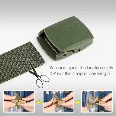 Adjustable Nylon Belt | Non-Metal Buckle | Lightweight & Durable | All-Day Comfort thumbnail 3