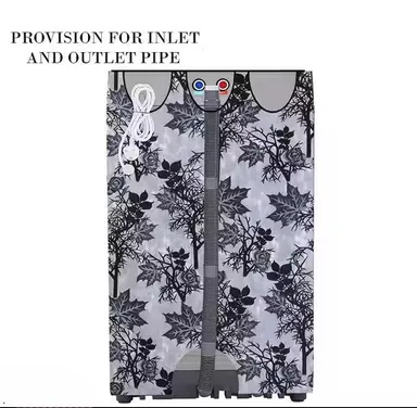 Elegant Stylish Polyester Top-Load Washing Machine Cover | Pipe Openings  thumbnail 2