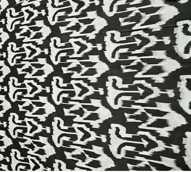 Cotton Printed Fabric Unstitched 5 Meter 44 Inch Width Black Kurti Gown Dress Material Soft Breathable Cotton Cloth for Women Daily Wear Sewing. thumbnail 3