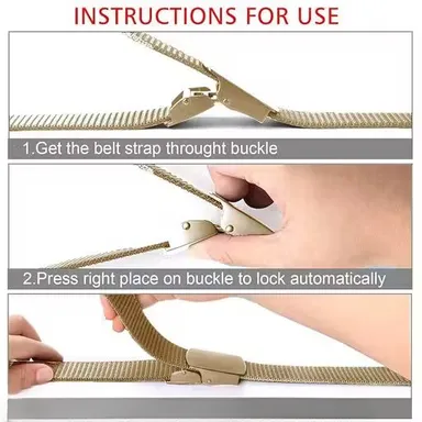 Brown Adjustable Nylon Belt| Non-Metal Style Belt Sleek and Stylish thumbnail 3