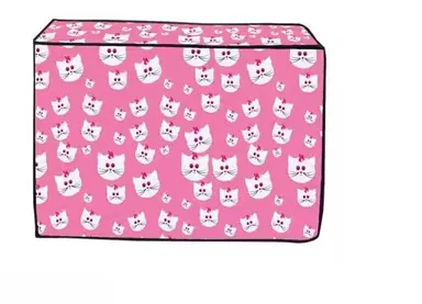 Trimly Deluxe PVC Split AC Cover | Waterproof, Dust-Proof, Stain-Resistant Pink Design thumbnail 2