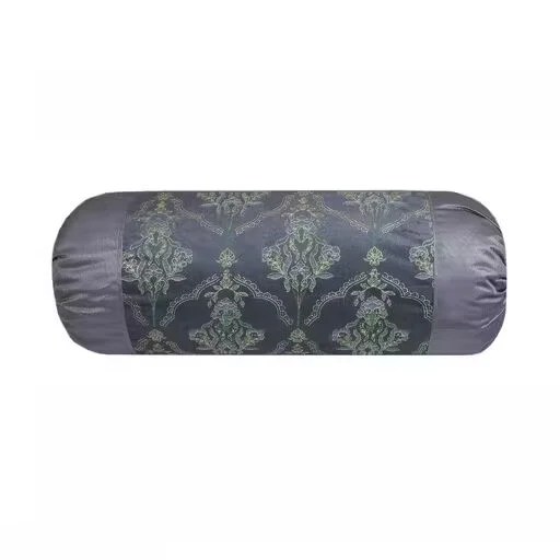Printed Bolster Pillow Cover | Vibrant & Washable | Soft Velvet Floral Design for Sofa & Bed image 2