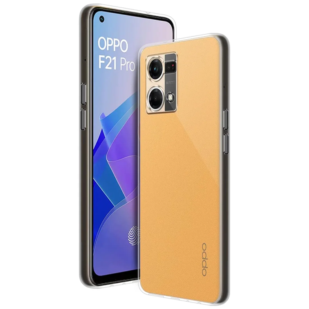 Soft Silicon Transparent Case for Oppo F21 Pro 4G | Scratch Resistant | Non Yellowing | Clear Cover | Slim Fit | Flexible TPU image 2