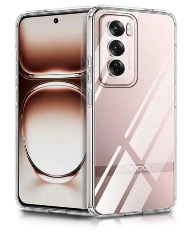 Scratch Resistant Oppo Reno 12 5G | Transparent Slim Cover | Soft Silicon Clear Case  thumbnail 0