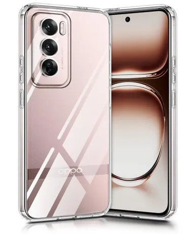 Scratch Resistant Oppo Reno 12 5G | Transparent Slim Cover | Soft Silicon Clear Case  thumbnail 1