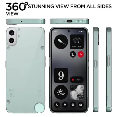 Transparent Crystal Clear Back Cover for Nothing CMF Phone 1 5G | Shockproof TPU | Anti-Yellow | Slim Fit | 360° Protection thumbnail 1