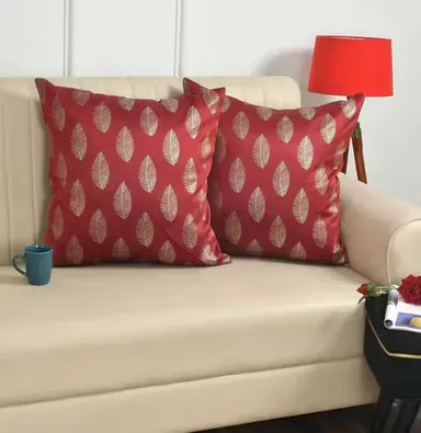 Trimly Velvet Cushion Cover Set |  Fade Resistant & Machine Washable | Pack of 2