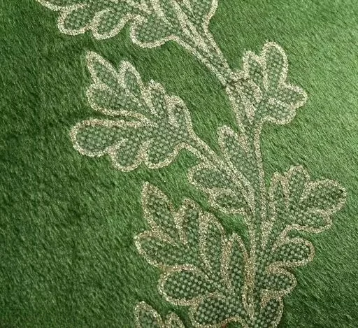 Trimly Embroidered Velvet Cushion Cover | Handcrafted Elegant Design | Premium Square Cover image 4