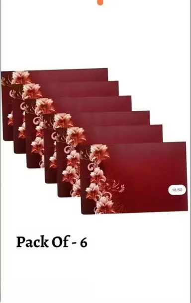 Multi-Use Fridge Mats |  21x39 inch Pack of 6 | Shelves, Drawers, Counters thumbnail 2