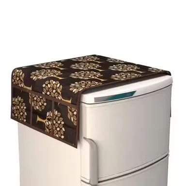 StyleSafe Fridge Top & Handle Cover Collection | Brown | Protection & Elegance thumbnail 0