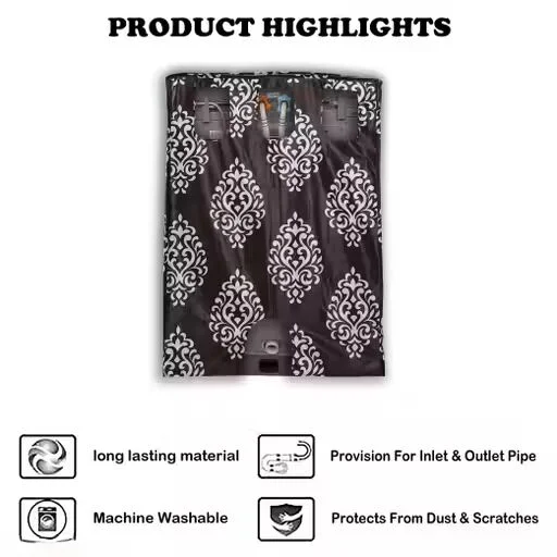 Trimly Top Load Washing Machine Cover with Waterproof Dustproof Heavy Duty Protective Layer for Home Laundry| Fade Resistant Durable Fabric with Zip Closure image 2