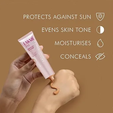 Lakme 9 to 5 CC Cream Mini 9g | Beige Tinted Moisturizer SPF 30 Natural Coverage | Light Makeup for Daily Use Conceals Dark Spots thumbnail 1