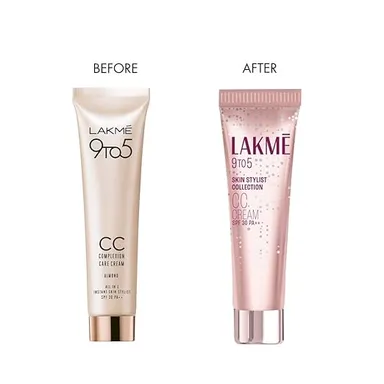 Lakme 9 to 5 CC Cream Mini 9g | Beige Tinted Moisturizer SPF 30 Natural Coverage | Light Makeup for Daily Use Conceals Dark Spots thumbnail 3