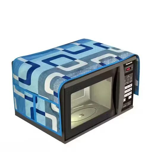 Waterproof Microwave Oven Top Cover | Modern Decorative Dustproof Protection | Blue image 1