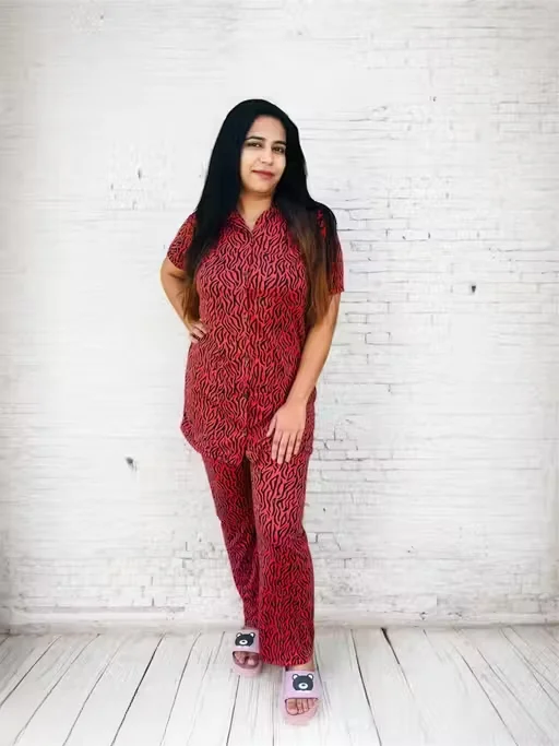 Women Corduroy Set | Cotton Top & Bottom | Casual Two-Piece Outfit| M Size image 2