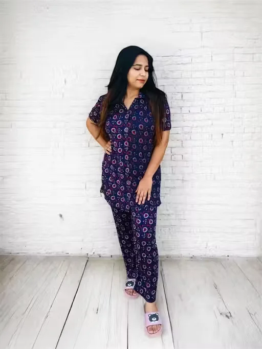 Women Cord Set Cotton Ribbed Top & Bottom | Stylish Two-Piece Outfit | L Size image 3