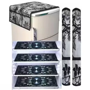 Fridge Accessory Set | Top Cover| 6 Multi-Use Mats & 2 Handle Covers thumbnail 0