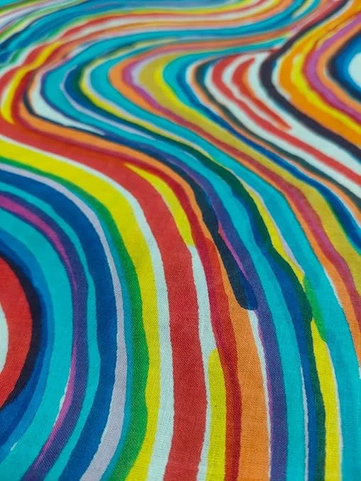 Jaipuri Hand Block Printed Cotton Dress Material 5 Meter Multicolour 44 Inch Width 100% Natural Breathable Fabric for Women Kurtis image 3