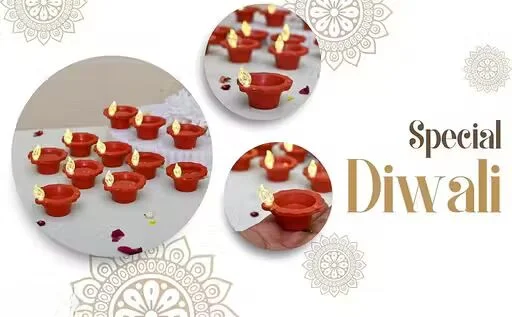 GlowAura LED Water Diyas | Safe & Festive Lights | Pack of 12 image 4