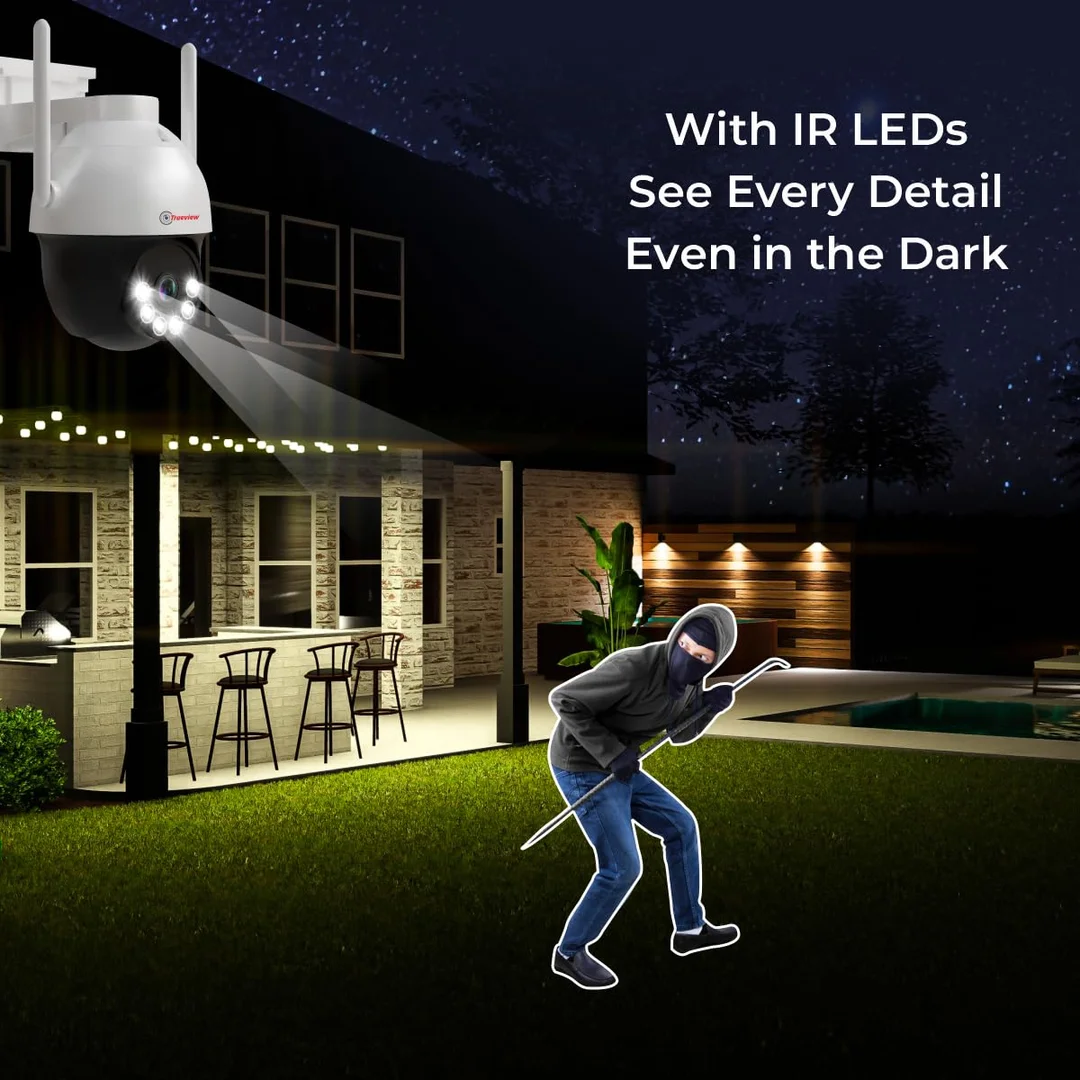 Trueview WiFi 3MP |Mini Pan-Tilt Zoom CCTV Camera for Indoor & Outdoor Security image 4
