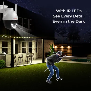 Trueview WiFi 3MP |Mini Pan-Tilt Zoom CCTV Camera for Indoor & Outdoor Security thumbnail 3