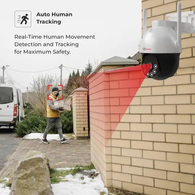 Trueview WiFi 3MP |Mini Pan-Tilt Zoom CCTV Camera for Indoor & Outdoor Security thumbnail 5