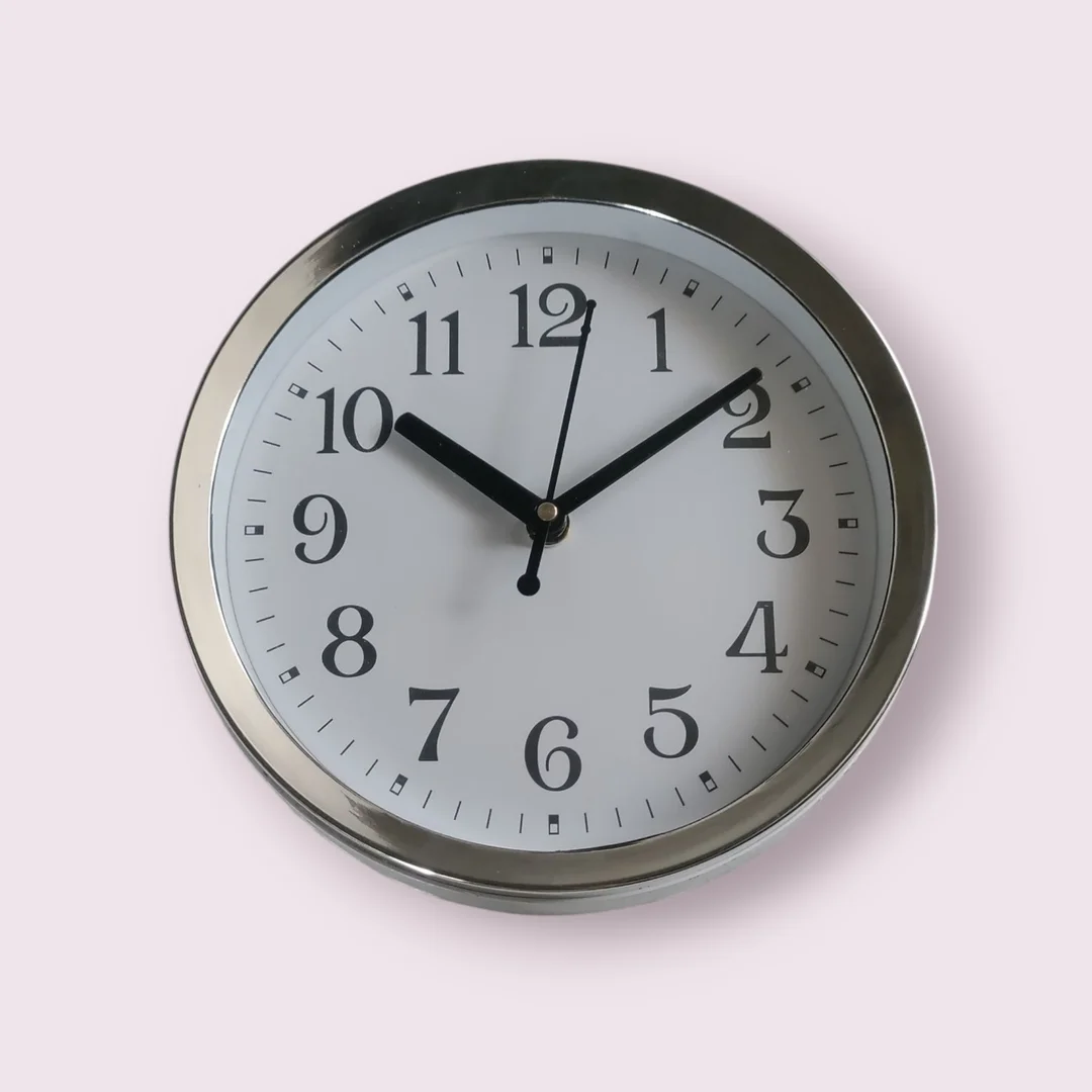 Silent White Wall Clock for Bedroom Living Room Office | Non‑Ticking Quartz Wall Clock Home Decor Decorative Wall Clock for Hall Kitchen & Study Room image 2