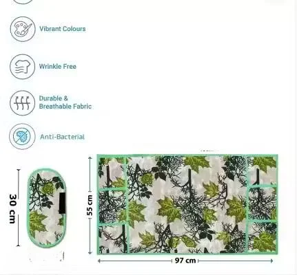 Refrigerator Cover | Cotton Fridge Top Cover 95‑99 cm| Dust & Scratch Protection| Easy Clea|Universal Fridge Dust Cover  image 2