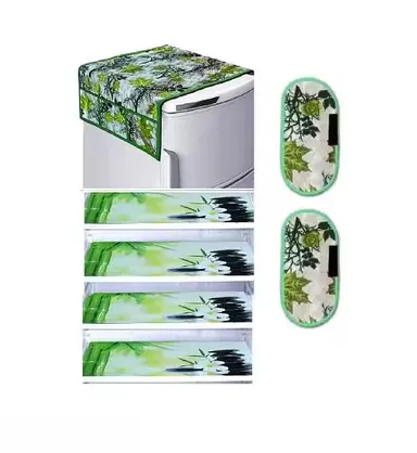 Refrigerator Cover | Cotton Fridge Top Cover 95‑99 cm| Dust & Scratch Protection| Easy Clea|Universal Fridge Dust Cover  thumbnail 0