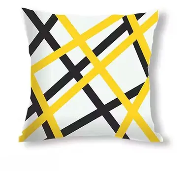 Trimly Printed Polyester Cushion Cover | 16x16 inch, Zipper Closure, Home Décor Accent thumbnail 1