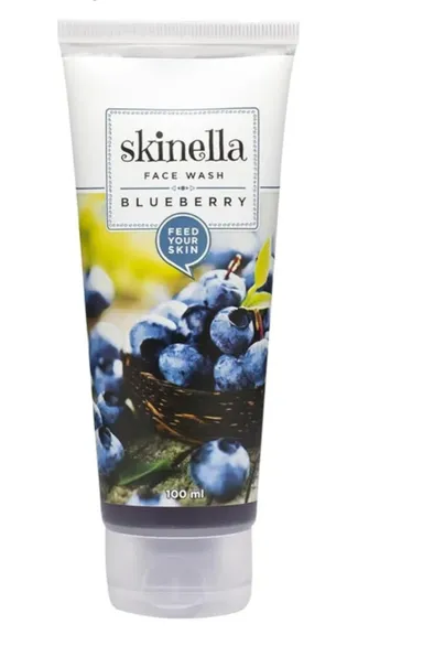 Skinella Blueberry & Olive Oil Facewash 100 g Gentle Daily Cleansing Gel for Fresh Soft Hydrated Glowing Skin with Natural Blueberry Extract for All Skin Types thumbnail 0