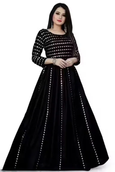 Muun Black Rayon Top XXL|Plus Size Women’s Three-Quarter Sleeve Blouse|Breathable|Comfortable Fabric|Stylish Solid Black Design|Casual and Office Wear|Lightweight Summer Essential thumbnail 0