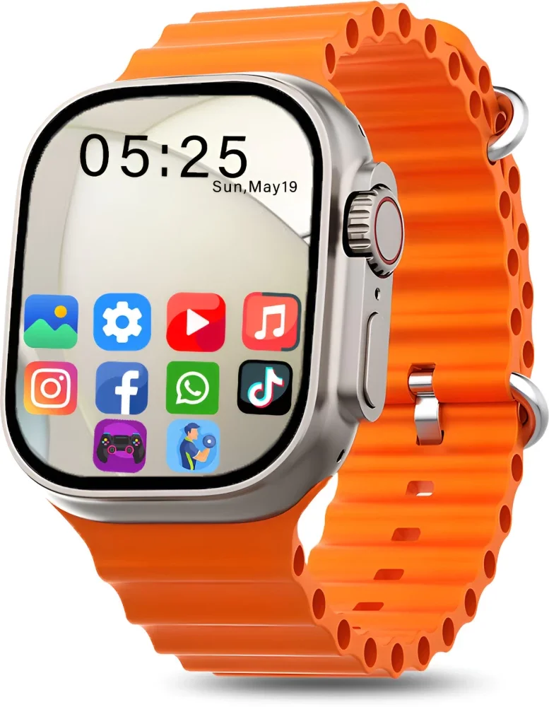 T800 Ultra Series 8 Smartwatch with Bluetooth Calling Fitness & Health Tracker Heart Rate SpO2 Sleep Monitor Sports Smart Watch for Android iOS Men Women image 1