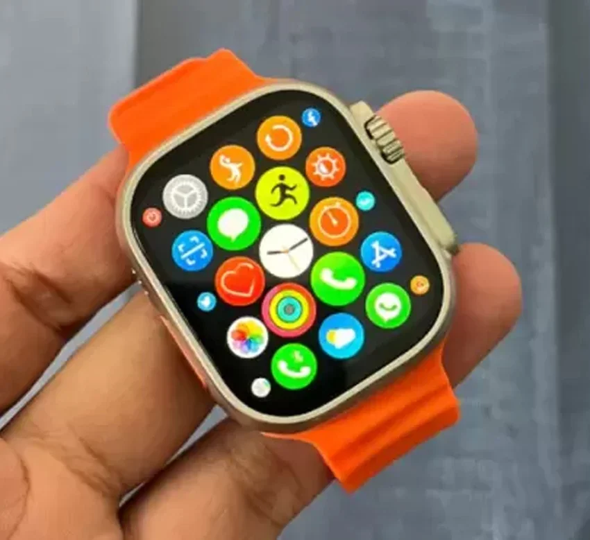 Ultra Smart Watch Orange | Bluetooth Calling | 1.99‑inch Touch Display | Wireless Charging | Health Tracker image 3