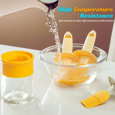 Oil Dispenser for Kitchen | 2 IN 1 |Oil Dispenser Bottle with Silicone Basting Brush for Cooking |Vinegar Sauce BBQ Grill Frying Baking |Air Fryer  thumbnail 3