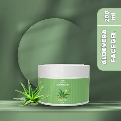 GLORIACE Pure Natural Aloe Vera Gel | Soothing & Hydrating & Cooling Multipurpose Gel | 100% Pure | No Parabens image 1