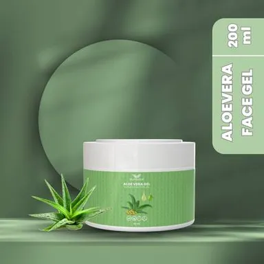 GLORIACE Pure Natural Aloe Vera Gel | Soothing & Hydrating & Cooling Multipurpose Gel | 100% Pure | No Parabens