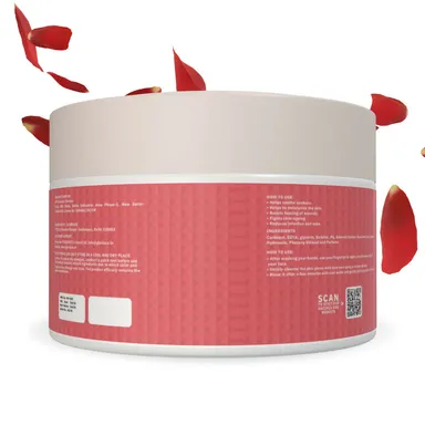 GLORIACE 100% pure rose aloe vera gel for glowing face & skin & hair | 200 ml | Natural hydrating soothing gel thumbnail 3