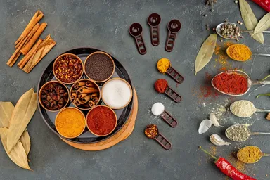 Plastic Spice Box with 7 Sections|Round Masala Organizer with Mini Spoons|Multipurpose Rangoli Dabba Set|Airtight 7-Compartment Spice Organizer thumbnail 2