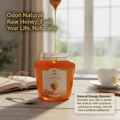 Golden Natural Recovery Honey | Organic, Raw, Unprocessed |Unpasteurized | Natural Health | Energy Booster 500 gm thumbnail 4