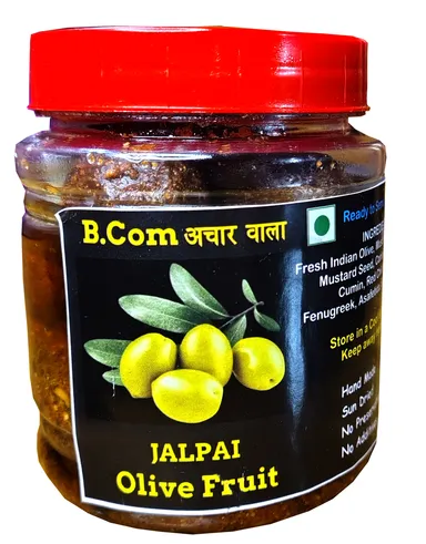 Home Made Spicy Olive Pickle | 250 gm | Jalpai Ka Aachar thumbnail 0