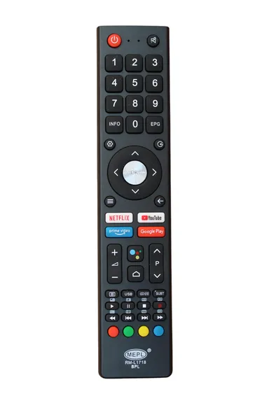 V3Deals Compatible BPL/China/Chinese Assembled Smart Led/LCD TV Remote Control for Smart Android 4K LED UHD HD TVs | Non Voice | Match Each Button Before Purchase (BPL L1718) thumbnail 0