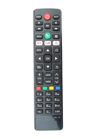 V3Deals Compatible for Remote Control Amstard/AkaiTv/Croma/Eston/Iconic/Micromax/T-Series/Vise TV/Dixon Remote/Beethosol Smart TvRemote Control - Please Match The Image with Your OldRemote (UNI 176) thumbnail 0