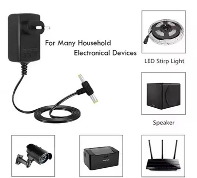 V3Deals 12V 2A DC Power Adapter| 3 Pin Plug Charger for Set Top Box, CCTV Camera, LED Strip, TV, LCD Monitor, Printer & More (2.5mm x 5.5mm Jack)	 (YA1215 SMPS 2A) 		 thumbnail 2