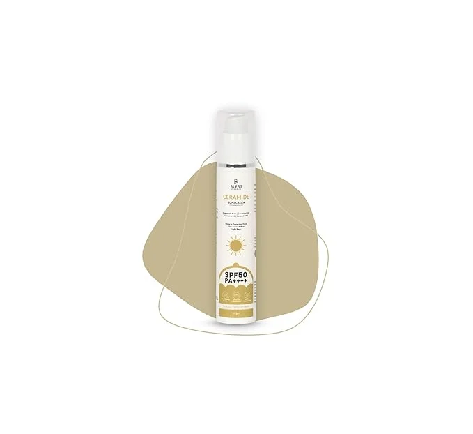 Bless Organics Ceramide Sunscreen | SPF 50 PA++++ | Broad Spectrum UV Protection | Lightweight| Non-Sticky | Hydrating Sunscreen for All Skin Types image 2