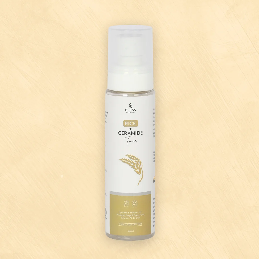 Bless Organics Rice Ceramide Toner | Hydrating & Pore-Tightening Toner | Boosts Moisture | Firms Skin & Restores Natural Glow | For All Skin Types image 1