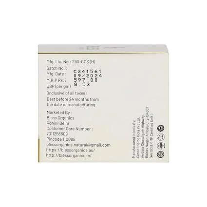 Bless Organics Hyaluronic Day Cream | Deep Hydration | Non-Sticky Moisturizer with SPF | Brightens | Firms & Smoothens Skin | For All Skin Types image 3